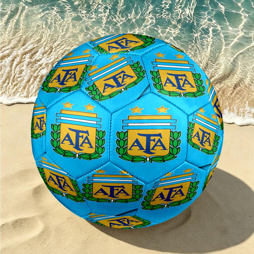 1pc Argentina Football Crest Size 5 Soccer Ball, Suitable for Practice Matches/tournament Training,Lightweight and Durable Logo7074