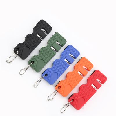 Mini Keramik Mehrzweck Schlüsselanhänger Schleifstein Hartmetall Messer Tasche Tragbare Messerschärfer Diamant Werkzeuge Schere Schärfen Fisch