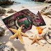 Custom Name Personalized Alpha Kappa Alpha Print Beach Towel, for Trip Camping Beach Party Home Decor, Birthday Gift for Family & Friends