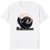 Dancing Raccoon T Shirt Retro Funny Raccoons Dance Meme Geek Gift Tee Tops Casual Cotton Soft Unisex  T-shirts EU Size