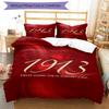3pcs Delta Sigma Theta Logo Pattern Bedding Set Duvet Cover Set Includes Duvet Cover &pillowcases, Perfect All Season Bedroom Decoration & Gift
