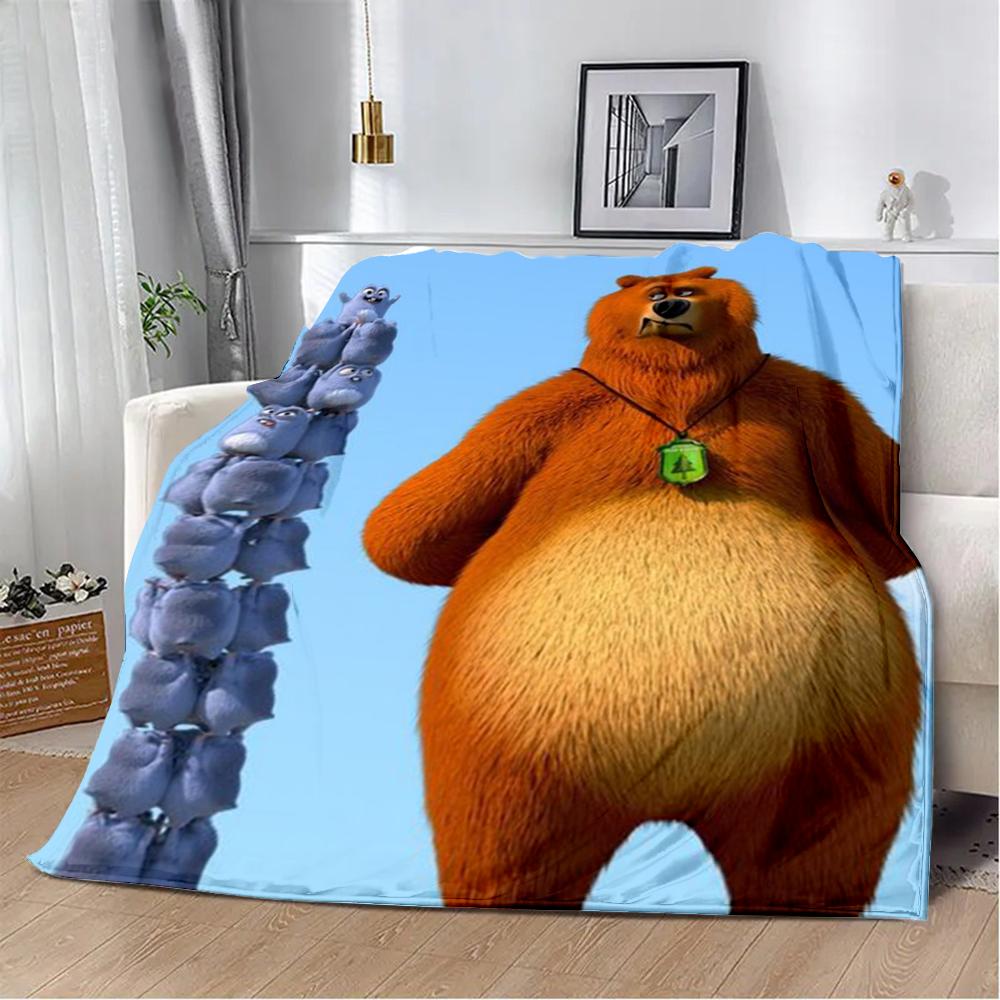 Cartoon Printed Blanket Picnic Blankets Grizzy and The Lemmings Warm Blanket Soft and Comfortable Home Travel Birthday Gift
