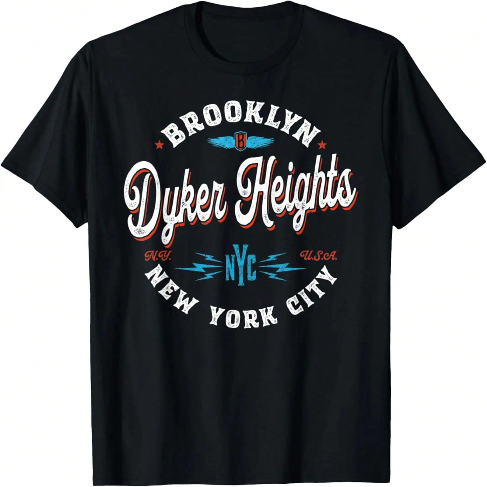 Dyker Heights Brooklyn - New York Retro Vintage Graphic T-Shirt S разноцветный