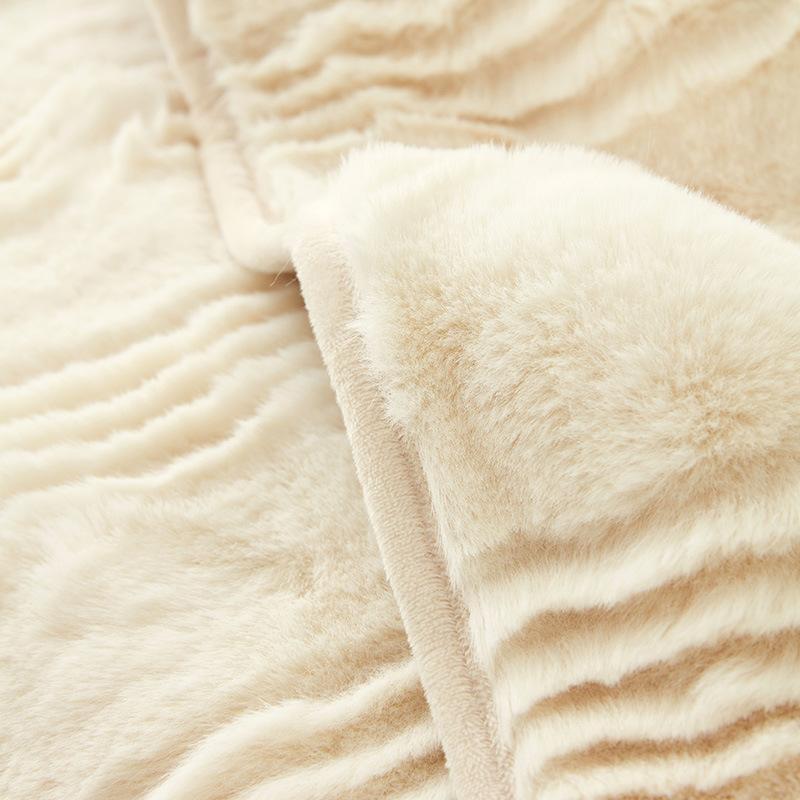 Bunny Cashmere Winter Thickened Fleece Sofa Cushion Non-Slip Cushion Simple Modern Full Covered Cloth