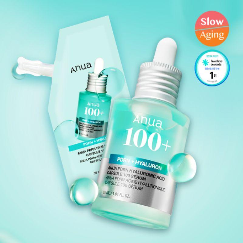 

Anua PDRN Hyaluronic Acid Capsule 100 Serum Intensive Hydrating Repair Serum 30ml + 30ml Refill