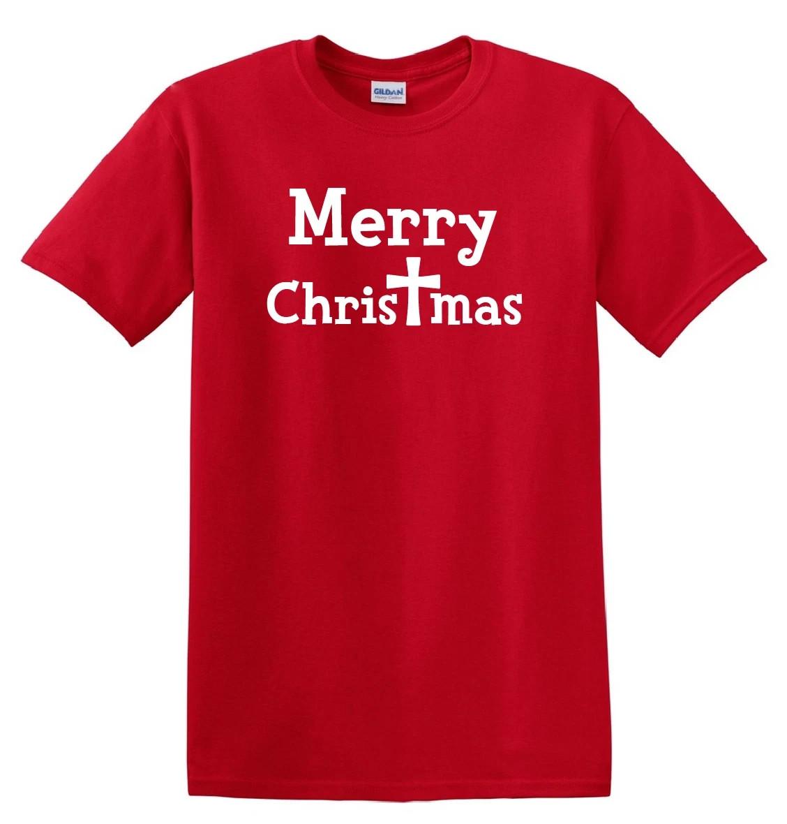 Merry Christmas Christ Christian holiday t-shirt M