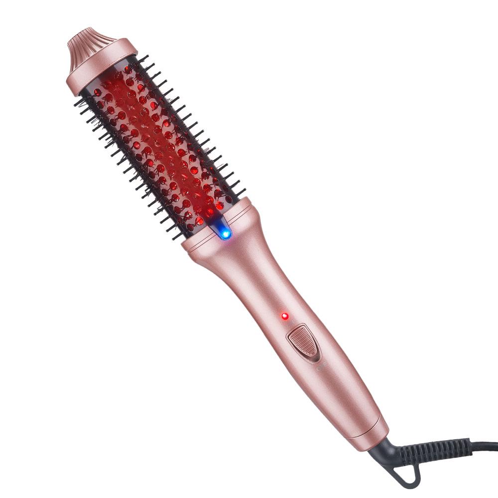 Multifunctional Fluffy Infrared Hair Straightener & Curling Comb