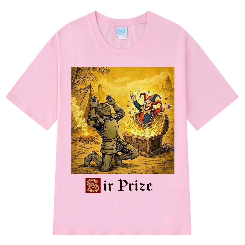 

Sir Prize Knight Funny Meme T Shirt Unisex Women Gothic Punk Tshirt Summer Shortsleeved Fashion Casual Cotton Tshirts Streetwear 4XL