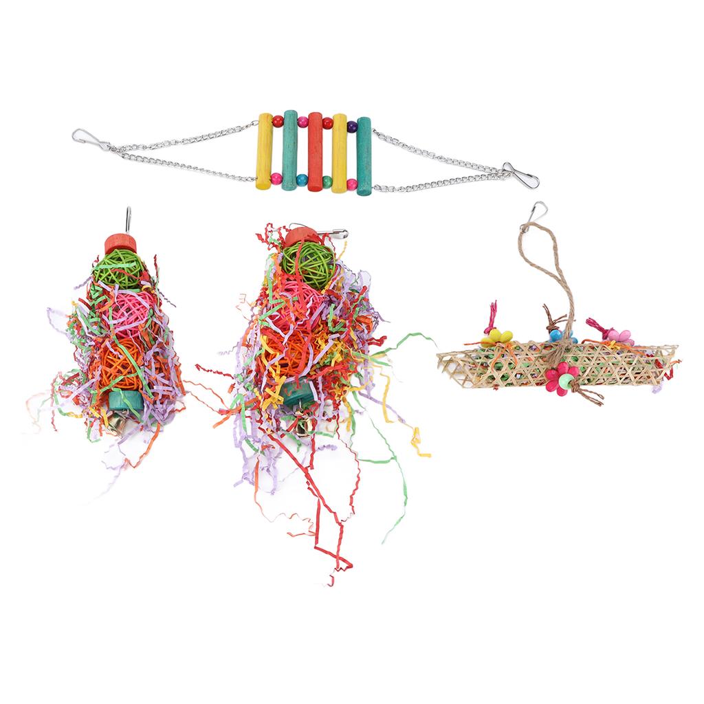 Spielzeug zum Zerkleinern von Vögeln, zum Kauen von Vögeln, zum Aufhängen von Spielzeugen für kleine Sittiche, Nymphensittiche, Wellensittiche