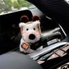 Plush Puppy Center Control Decoration Car Wiper Turn Signal Switch Decoration Cute Dog Car Wiper Doll Car Interior Accessories