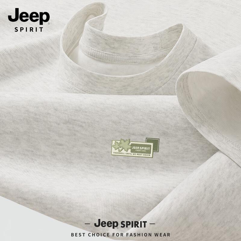 JEEP SPIRIT Men s 2026 Pure Cotton Loose Fit Short Sleeve T-Shirt M