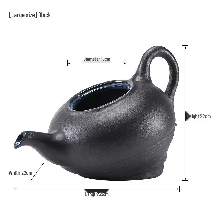 Eco Tank Pottery Jar: Ancient Flow Filtration Ornament for Oxygenating Fish, Courtyard Landscaping, and Fountain Decoration.