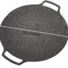 Korean Bbq Grill Pan,Korean BBQ Plate Barbecue Grill Non Stick Korean Rice Cakes Circular Frying Pan for Home Outdoor Stove