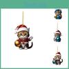 Charming Acrylic Cartoon Cat Christmas Tree Ornament For Joyful Home Decoration