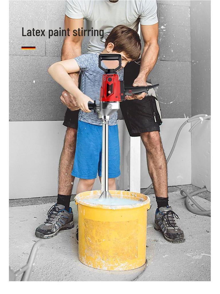 Jieyou High-Power Multi-Functional Electric Mixer for Paint, Putty, Cement & Mortar