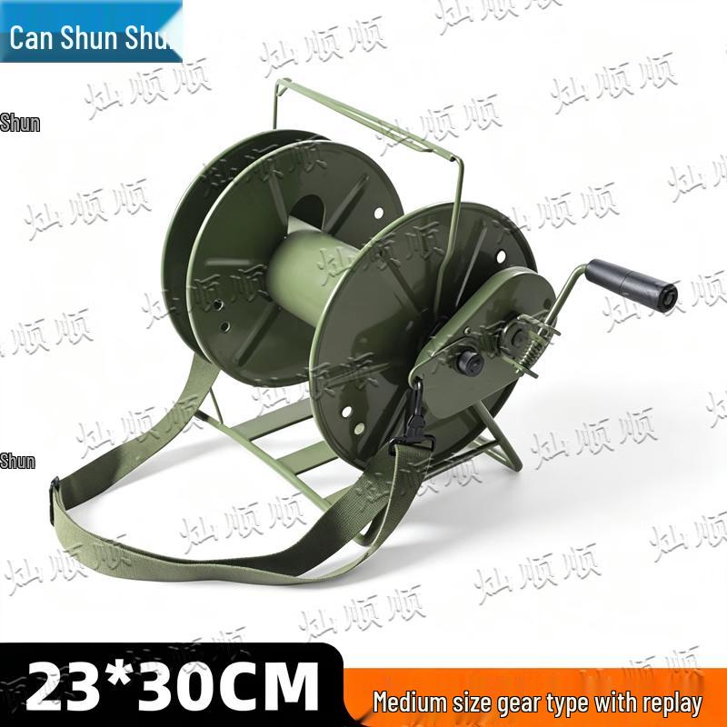 Portable Hand-Crank Cable Reel Dispenser