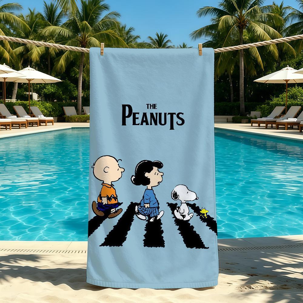 Comics Cute Towel For Outdoor S-SnoopyS-ES Camping Beach Towel Super Absorbent Quick-Drying Summer Towel