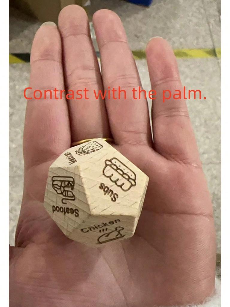 Date Night Dice For Couples Wooden Food Dice,Dice For Her Him Couples Gift Ideas Food Decision Dice Games Birthday Valentines Day Gifts