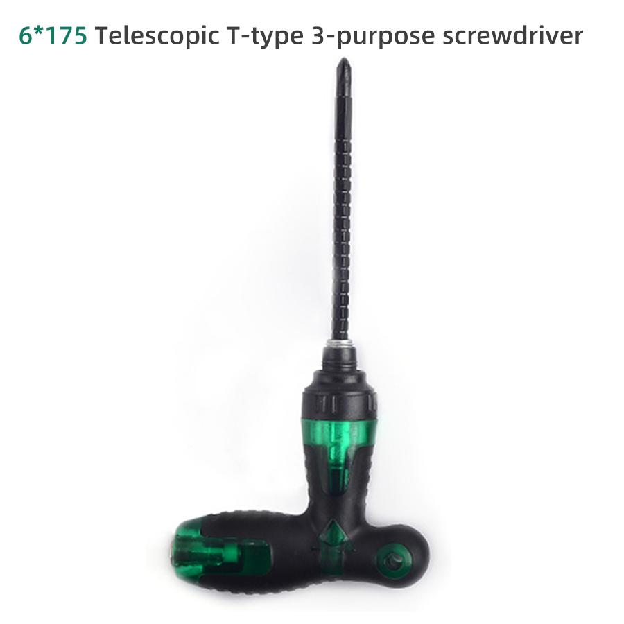 Multifunctional Telescopic Screwdriver Ratcheting Screwdriver Repair Tool Driver