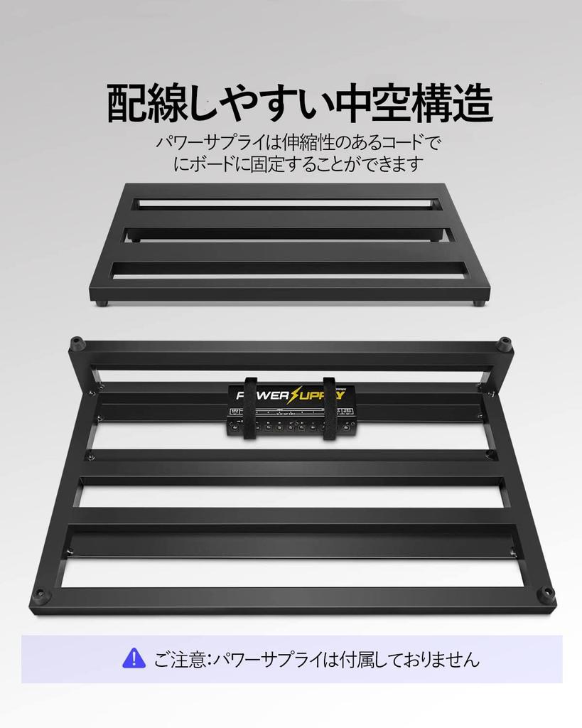 Donner Pedal Board Guitar Effects Case, Lightweight, with Bag and Velcro (500x290mm)