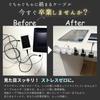[Set of 4] Magnetic Cable Holders, Desk Cable Clips, Black, Wire Organizer, Strong Adhesive, Cord Clips for USB-C, Desk, Car, and Office Use
