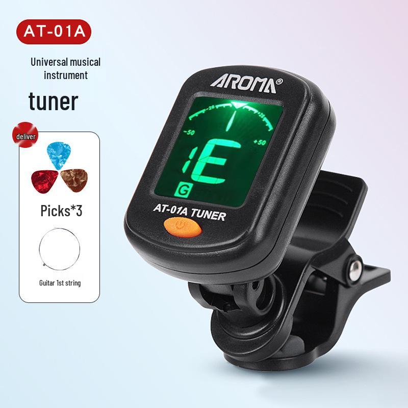 Anoma Rechargeable Guitar Tuner: Perfect for Electric, Classical Guitar, Ukulele, and Bass. No Specification