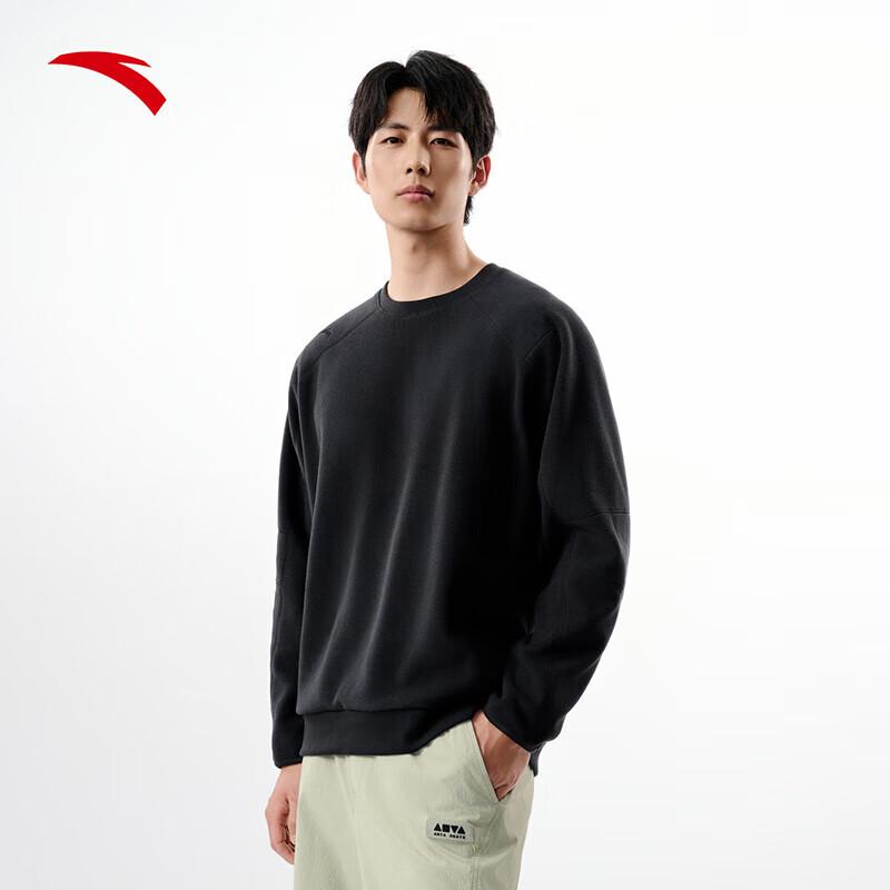 Anta Men's Winter Fleece Pullover Sweatshirt