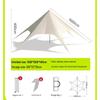 OEING Outdoor Lotus Canopy Tent