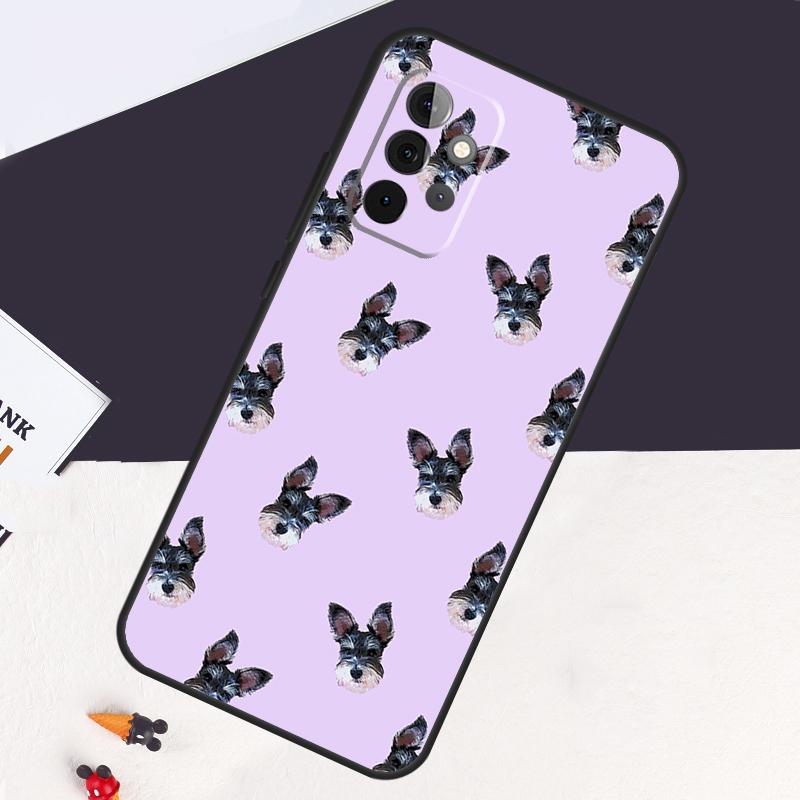Schnauzer Puppy Dog Case For Samsung Galaxy A53 A15 A22 A52 A32 A54 A14 A16 A26 A36 A56 A55 A35 A05 A06 A33 A13