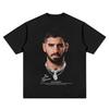 Ilia Topuria Champion UFC Portrait Vintage Avec Chaîne Citation Motivante T-shirt Graphique Unisexe Col Rond Manches Courtes