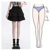 Black High Waist A-line Puffy Skirt for Women, Summer 2026 Trendy Short Umbrella Cake Skirt