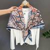 Women S Fashionable Thin Sunscreen Large Square Scarf For Summer