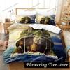 3D Print World Turtles Turtle Island Bedding Set Duvet Cover Bed Set Quilt Cover Pillowcase Comforter king Queen Size Boys Adult