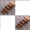 ZISIZ Natural Wenge Wood Chopsticks - 30 Pairs Set