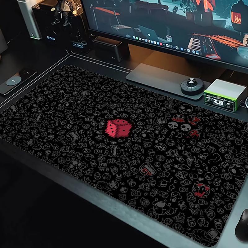 The Binding of Isaac Mauspads Großes Gaming-Tischkissen Rutschfeste Laptop-Tablet-Matte XXL-Matte Mini-PC-Spielmatte Mit Schlosskante_xia