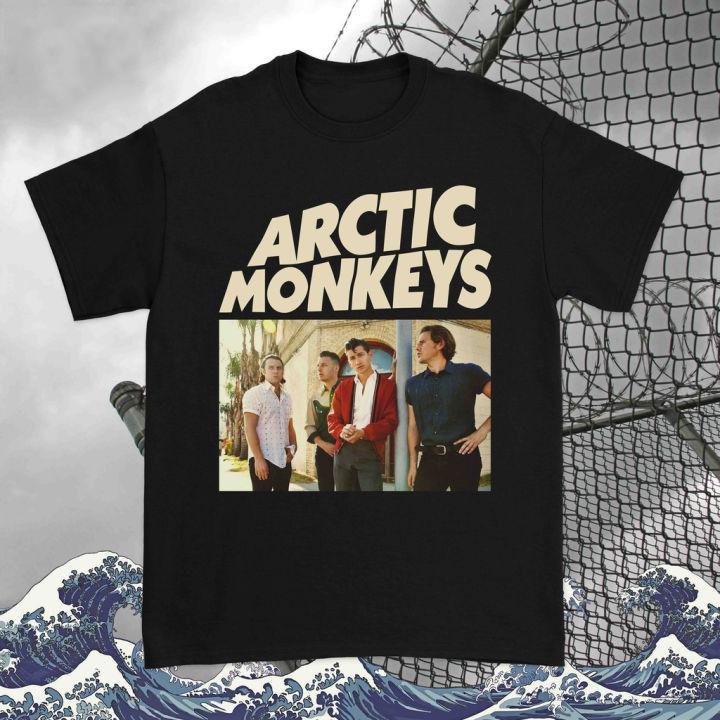 Vtg Arctic Monkeys Band Heavy Cotton Black S-5XL Unisex Shirt C311 S