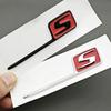 3D ABS Silver Yellow Black Logo S Badge Car Rear Trunk Emblem Sticker For Mercedes Benz AMG E63S GLC63S GLE63S GTS GT43S CLA45S