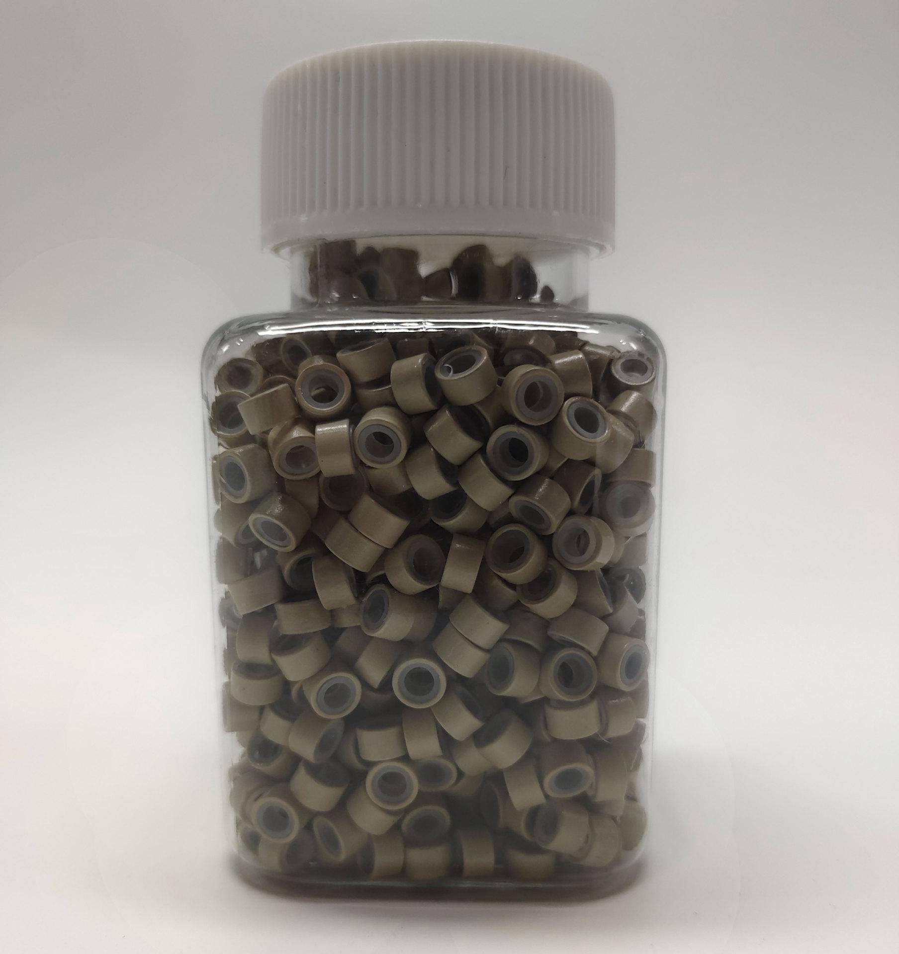 

Бесшовное кольцо для наращивания волос с силиконовой ручкой и золотой проволокой 1000 pieces bottle