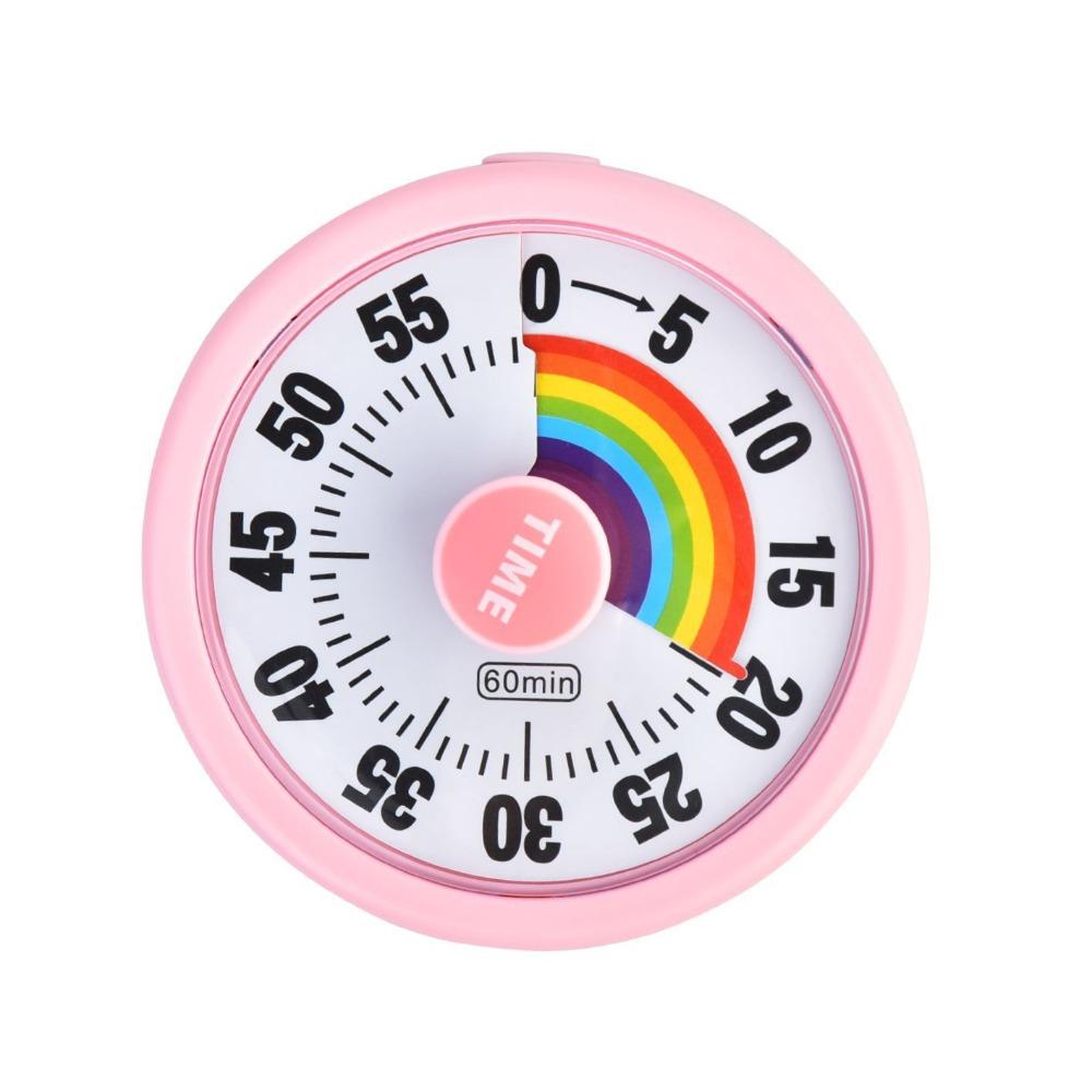 

Ultra Silent Countdown Alarm Clock 60 Minutes Digital Stopwatch Children Visual Timer Classroom розовый