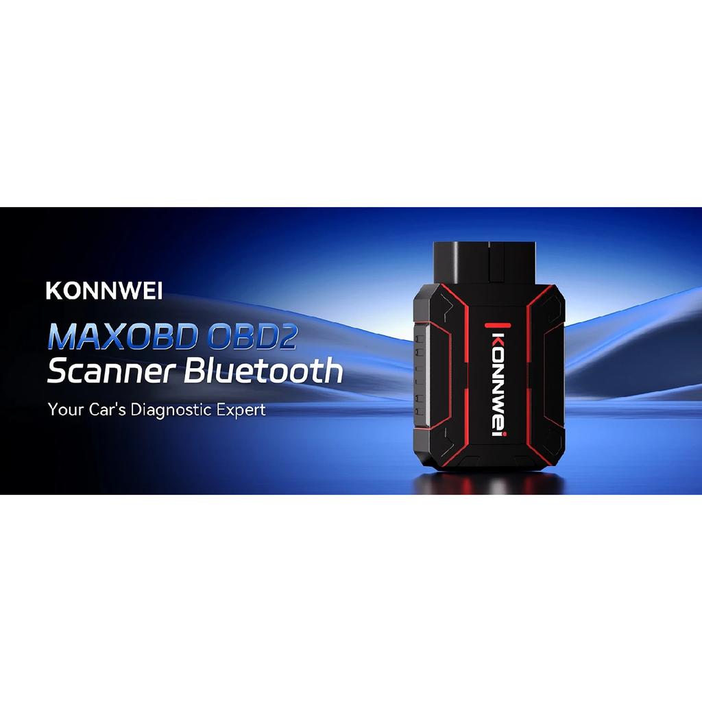 2026 KONNWEI MAXOBD Bluetooth 5.0 OBD2 Scanner Car Diagnostic Tool ABS DPF EPB SAS SRS TPMS Full System Scan Car OBD Functions