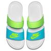 Nike Benassi Comfortable Lightweight Non-Slip Slide Sandals Women Footwear Blue Green 819717-431