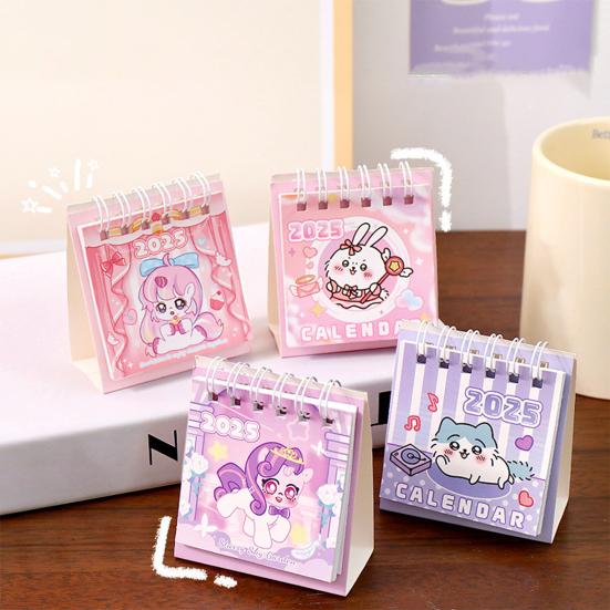 2025 Mini Schreibtisch Kalender Cartoon Monatliche Planer Kalender August. 2024 bis Dezember. Kalender 2025