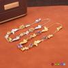 Tekenproces s925 puur zilver natuurlijke kristalsteen olivijn temperamentkleur schat mode lichte luxe sieraden dames sieraden cadeaus