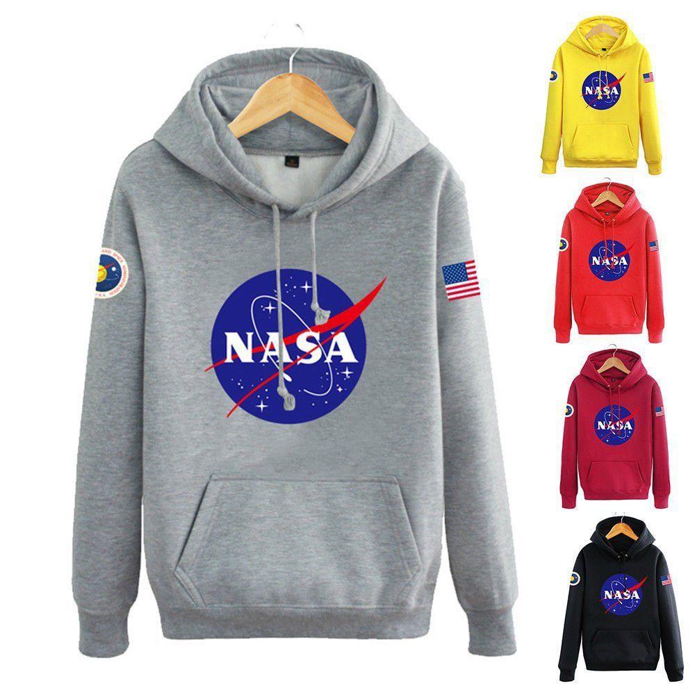 Mens Nasa Space Hoodie Pullover Warm Soft Breathable Casual Outwear Sweatshirt