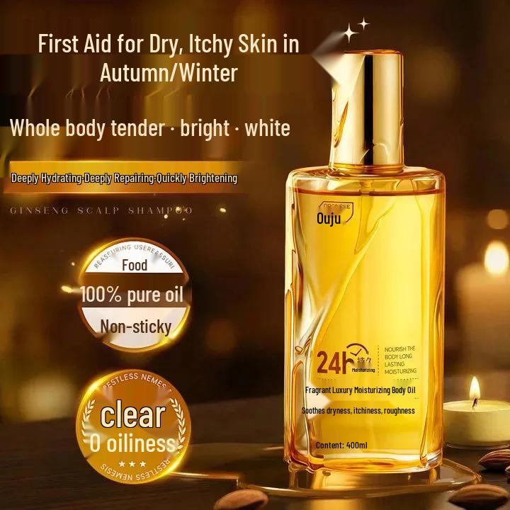 Orginese Luxurious Fragrant Moisturizing Body Oil with Glycerin for Dry Skin - Hydrating Essential Oil Lotion for Women (Autumn/Winter)