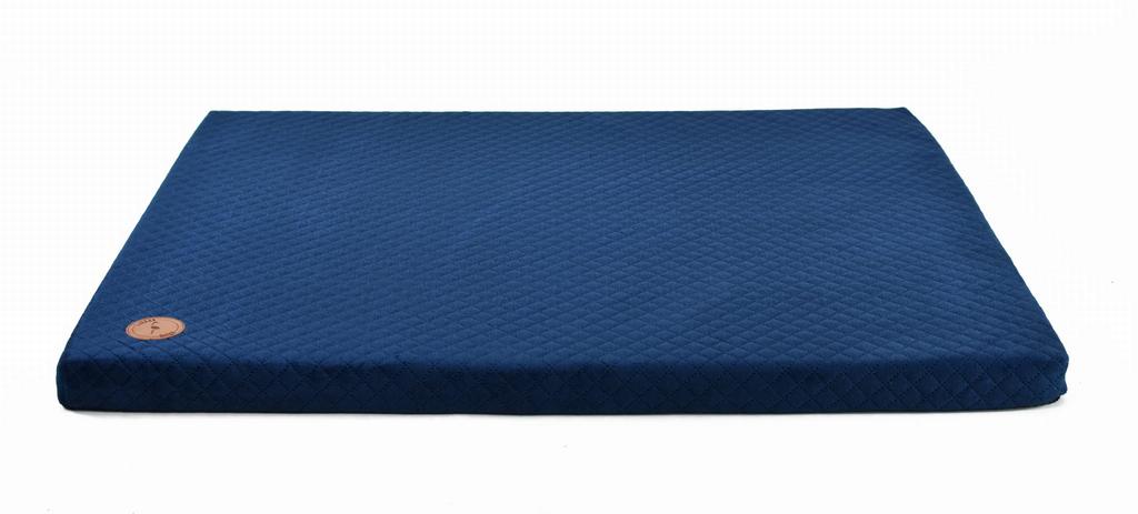 Demi Mattress Navy Blue Quilted Karo 100cm x 80cm x 5cm