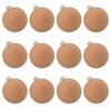 12Pcs Christmas Ball Ornament 6cm Multiple Colors Flocking Designs Decoration For Holiday Wreath Garland And Tree