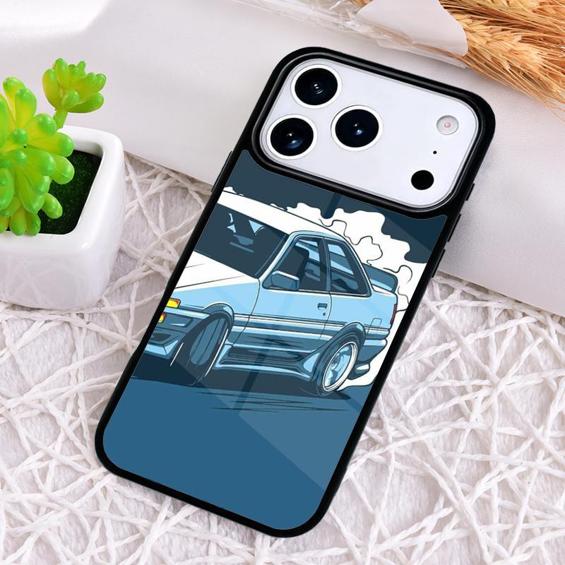 

Initial D soft Phone Case for iPhone 17 Air 16 15 11 12 14 13 Pro Max Shockproof Cover iPhone 16e