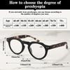 New style, niche style, Japanese retro small round frame reading glasses, classic simple and popular
