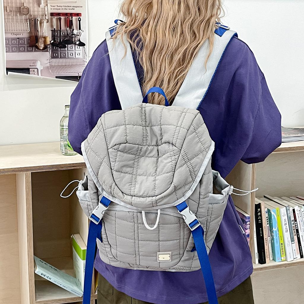 Rucksack, Outdoor-Wanderrucksack, Rucksack mit großem Fassungsvermögen und Klappdeckel mit Kordelzug